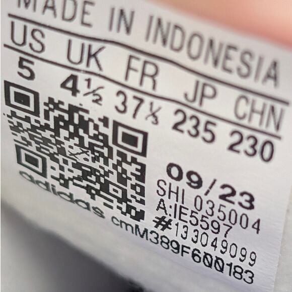 Adidas Gazelle Sneaker Shoes Youth Energy Ink Purple White Size US5 EU37 1/3 - Picture 10 of 13